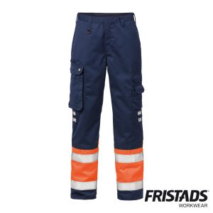 Fristads®  High Vis Bundhose Kl. 1 213 PLU orange/marine *RP*