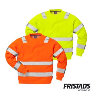 Fristads® High Vis Sweatshirt Kl. 3 7446 SHV | EN ISO 20471 | Industriewäsche | UV 40+