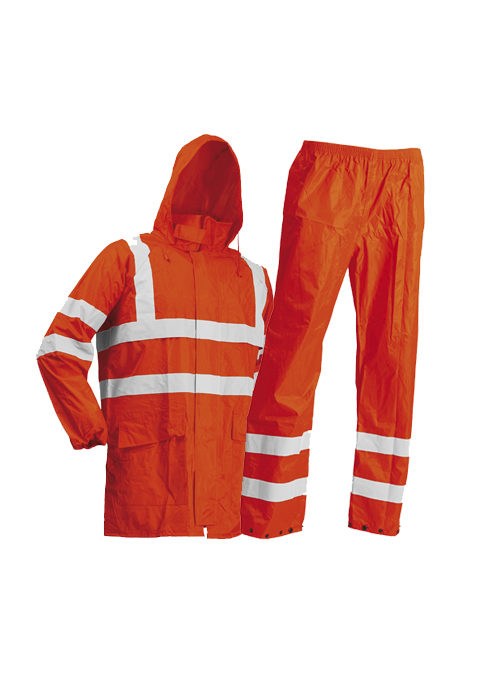 Warnschutz Regenset EN ISO 20471 | Regenjacke & Regenhose Set