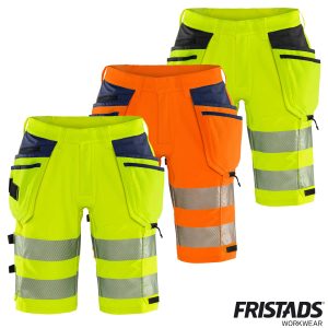 Fristads High Vis Green Handwerker-Stretch-Shorts 2646 GSTP