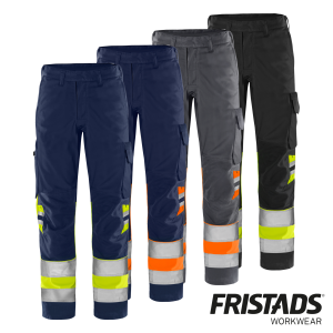 Fristads High Vis Green Hose 2649 GPLU Kl. 1