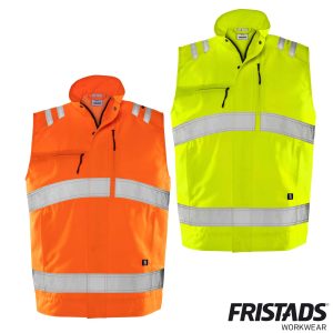 Fristads High Vis Green Weste 5067 GPLU Kl. 2