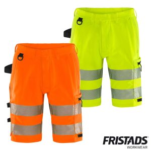 Fristads High Vis Green Stretch-Shorts 2648 GSTP Kl. 2 |