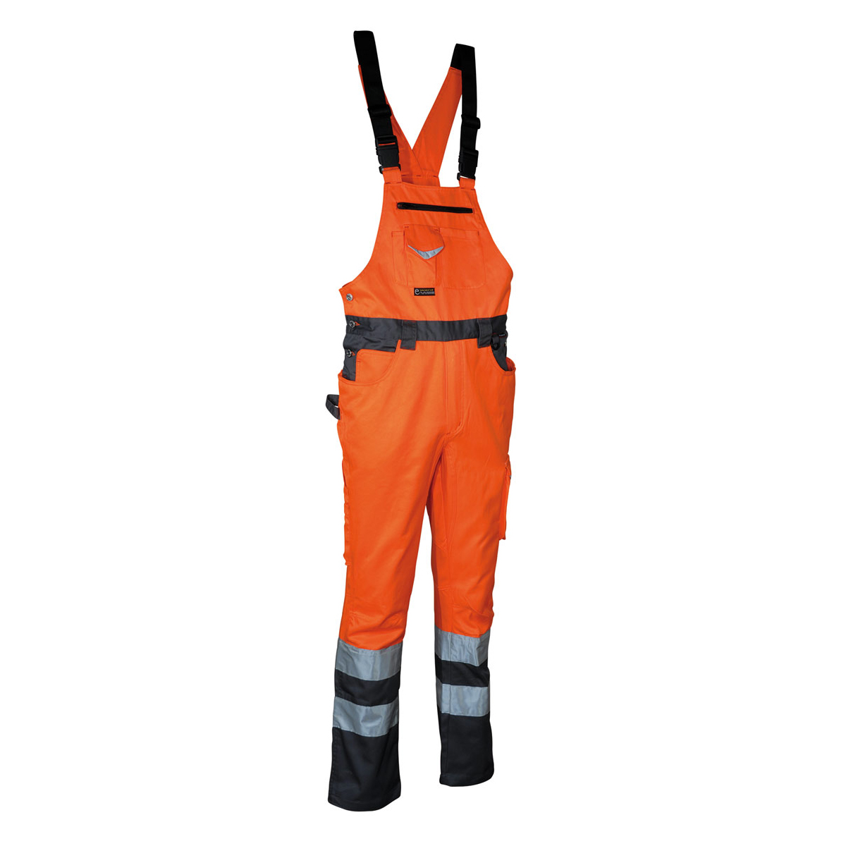 Cofra® Hi-Vis Latzhose BRIGHT | EN ISO 20471 Warnschutzhose – Bild 4