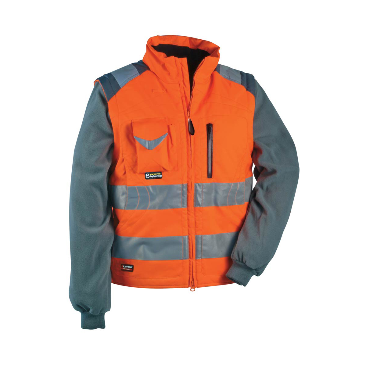 Cofra® Hi-Vis Jacke/Weste SIGNAL | 2-in-1 Warnschutzjacke – Bild 2