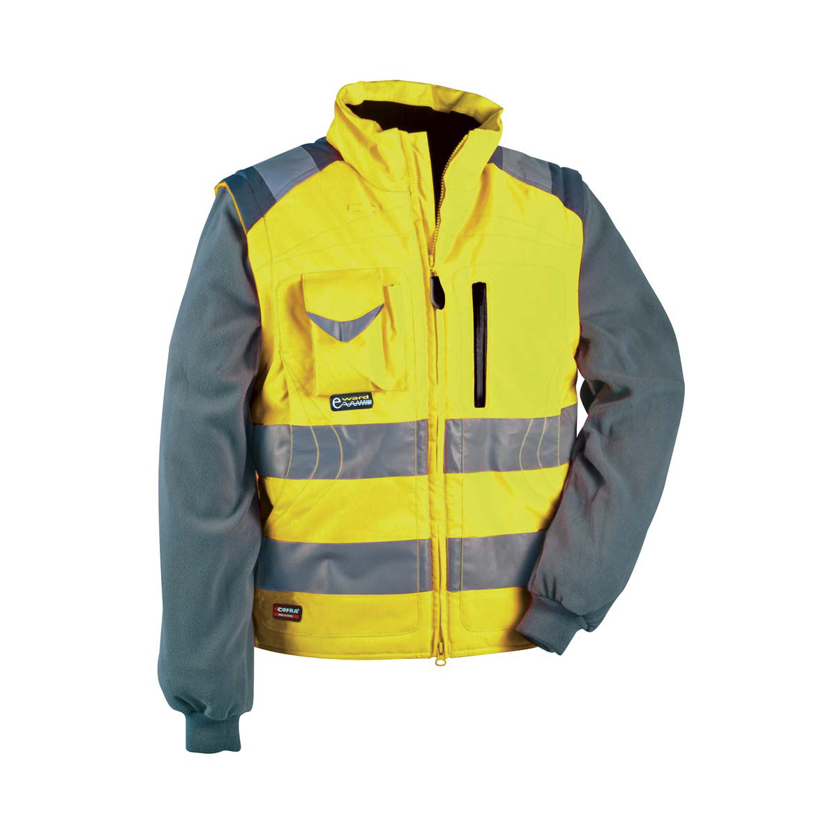 Cofra® Hi-Vis Jacke/Weste SIGNAL | 2-in-1 Warnschutzjacke – Bild 3