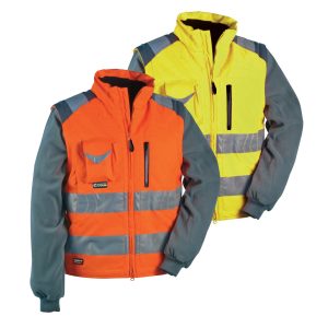 Cofra® Hi-Vis Jacke/Weste SIGNAL | 2-in-1 Warnschutzjacke