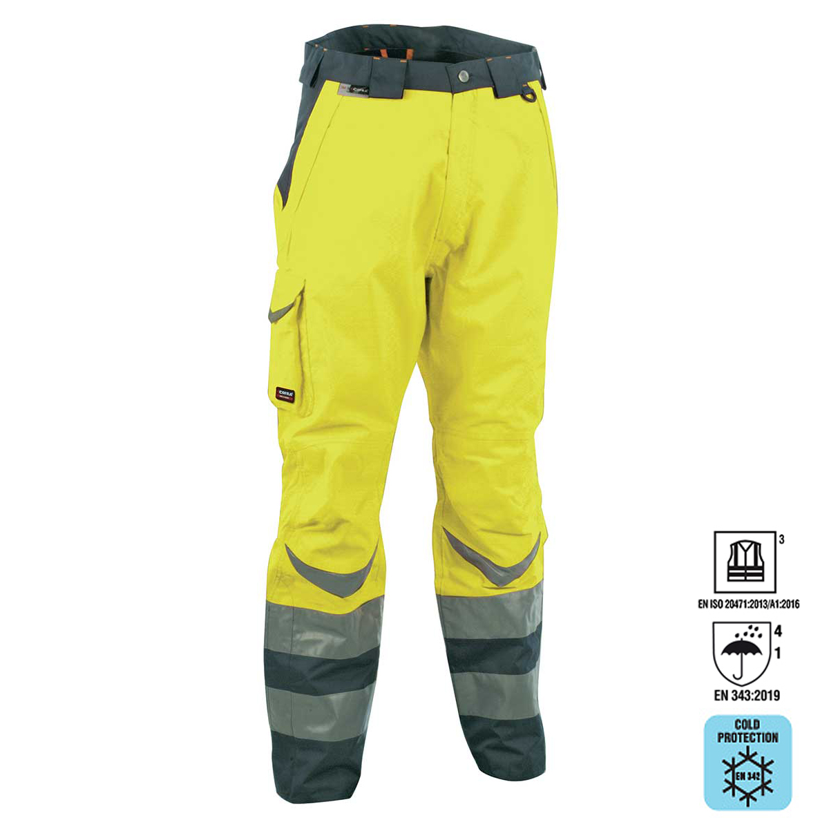 Cofra® Hi-Vis Winterhose SAFE | EN 342 & EN 20471 Warnschutzhose – Bild 4
