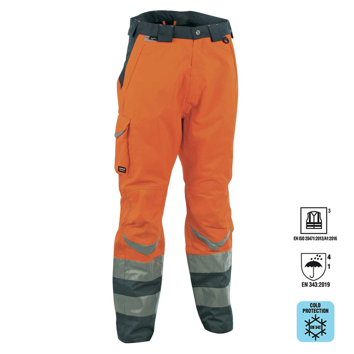 Cofra® Hi-Vis Winterhose SAFE | EN 342 & EN 20471 Warnschutzhose – Bild 5