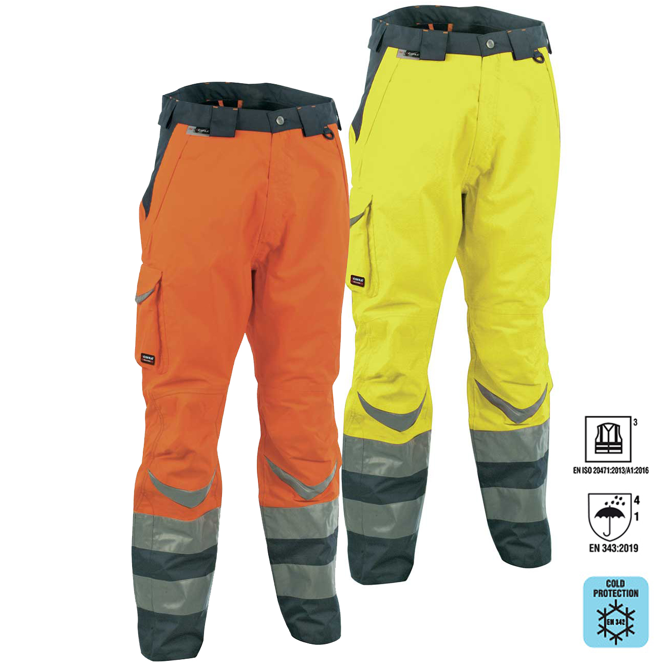 Cofra® Hi-Vis Winterhose SAFE | EN 342 & EN 20471 Warnschutzhose