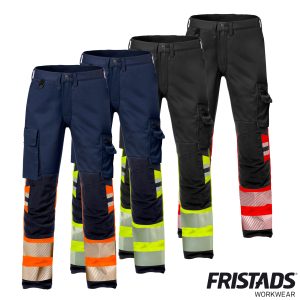 Fristads® High Vis Stretch-Hose 2705 PLU Kl.1 – Stiby, PFAS-frei