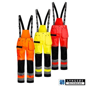 Hi-Vis Regenhose FOX9083 | Atmungsaktive Warnschutz-Regenhose Kl.2