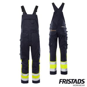 Fristads Flamestat High Vis Stretch-Latzhose 2168 ATHF | Kl. 1