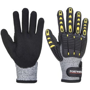 A722 Schnittfester Stoßschutz-Handschuh | Level C | TRP Stoßschutz & Nitrilgriff