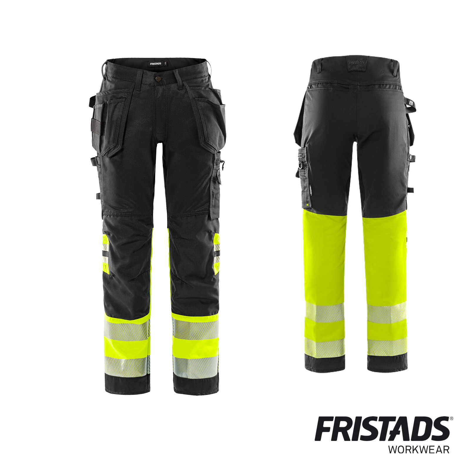 Fristads High Vis Handwerker Stretch-Hose 2706 PLU | Kl.1 – Bild 6