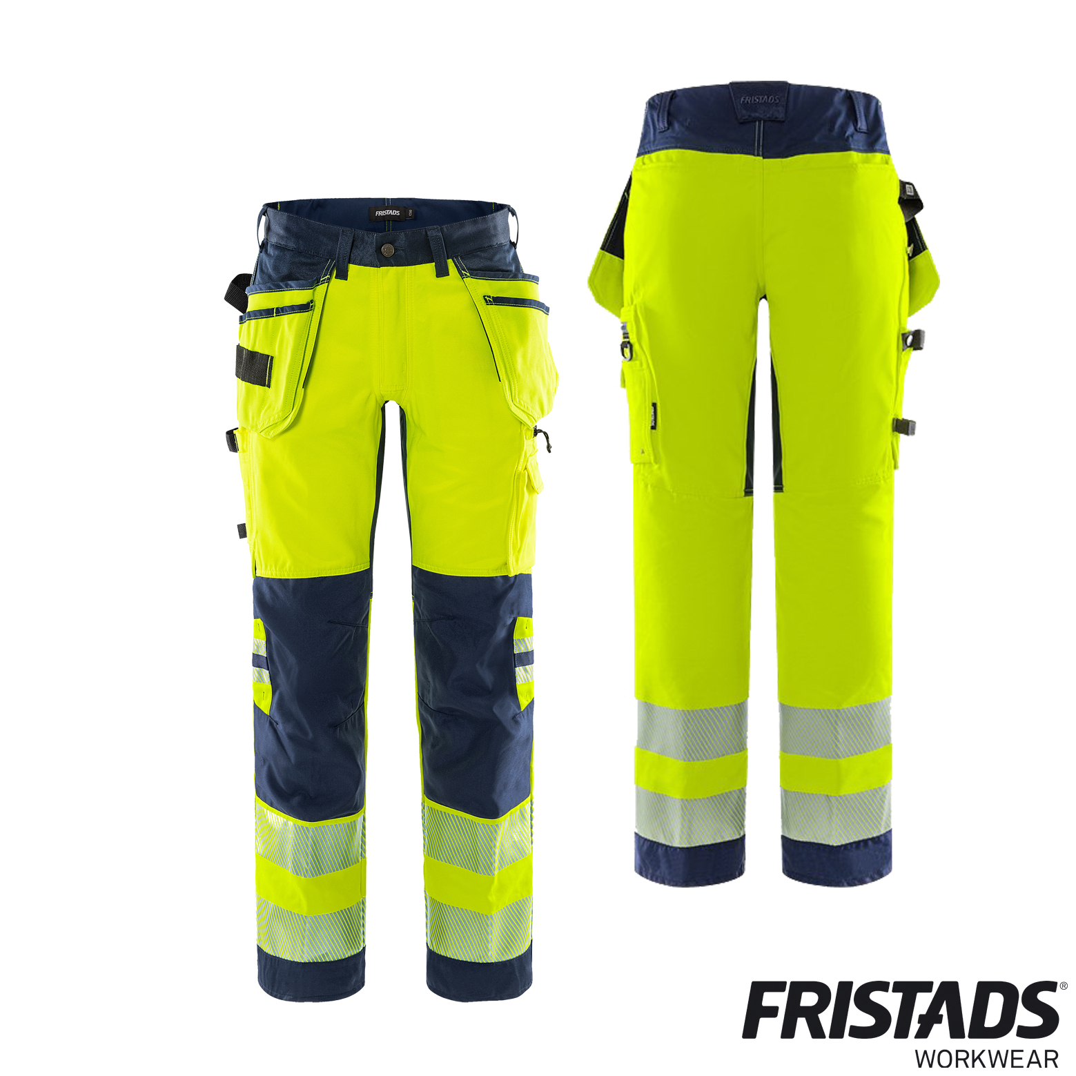Fristads High Vis Handwerker Stretch-Hose 2707 PLU | Kl.2 – Bild 3