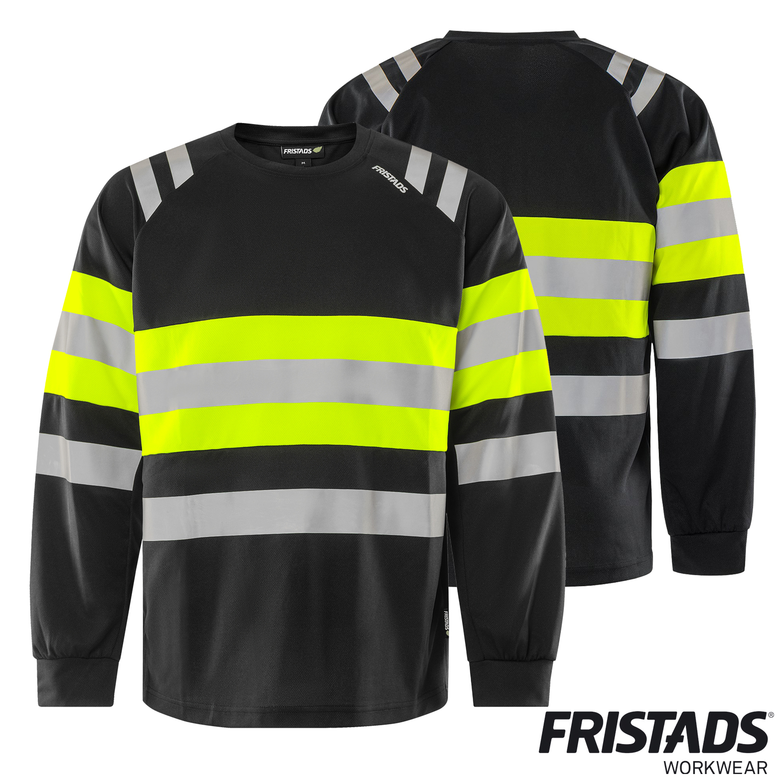 Fristads High Vis Green Langarmshirt 7881 GPST | Warnschutz Kl.1 – Bild 6