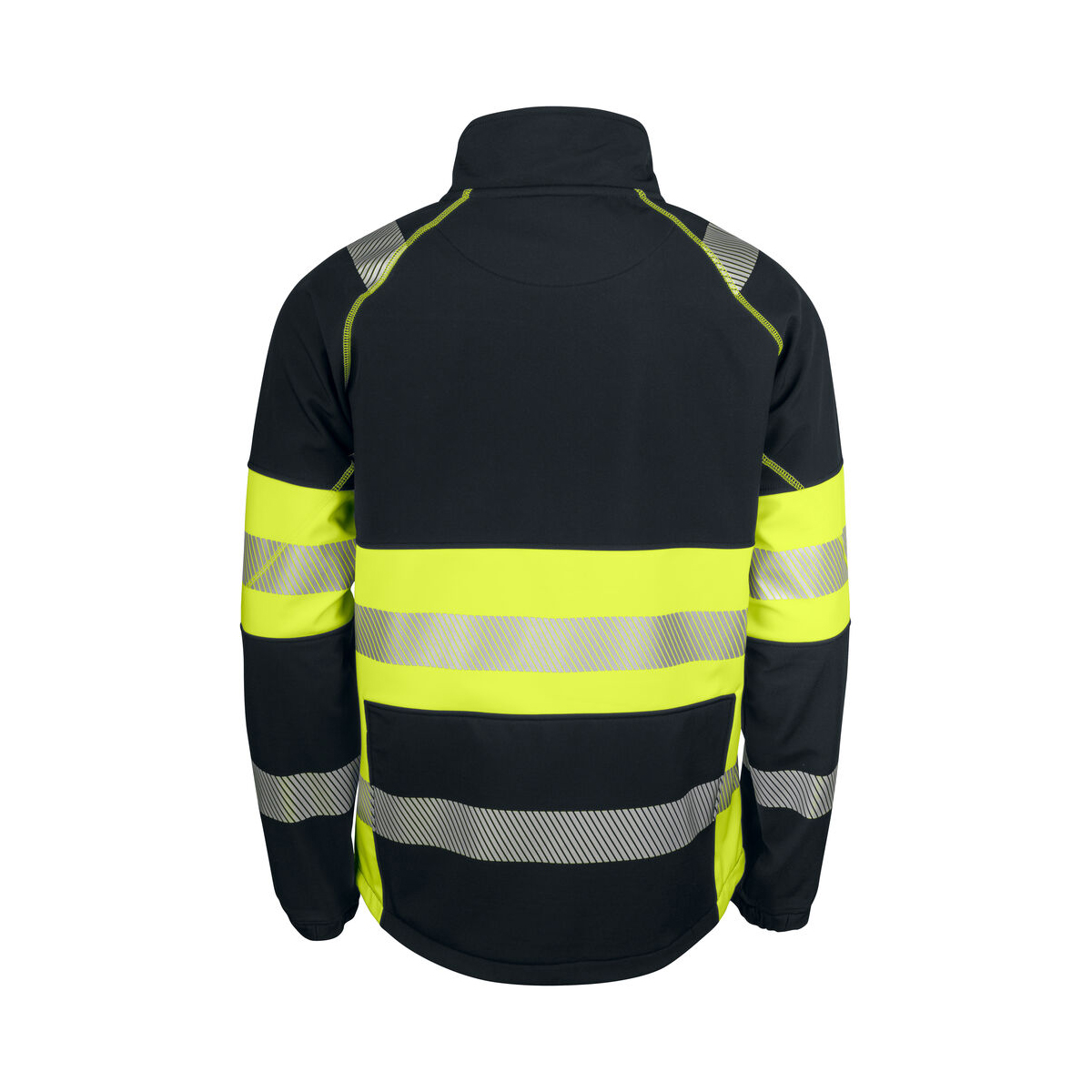 Softshell Jacke EN ISO 20471 Klasse 1 | Atmungsaktive Warnschutzjacke – Bild 2