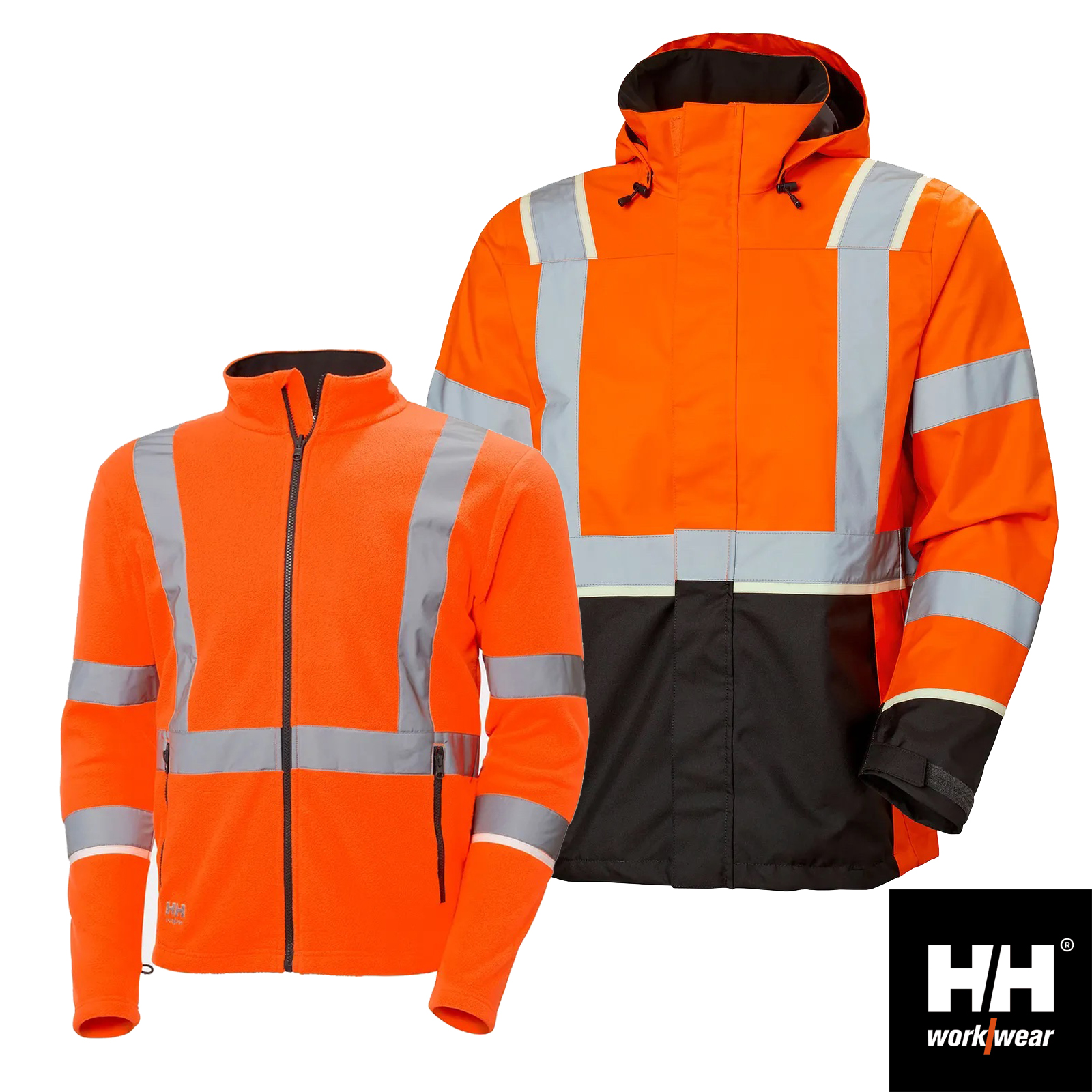 Helly Hansen UC-ME Shelljacke + ZIP-IN Fleecejacke | Hi Vis – Bild 12