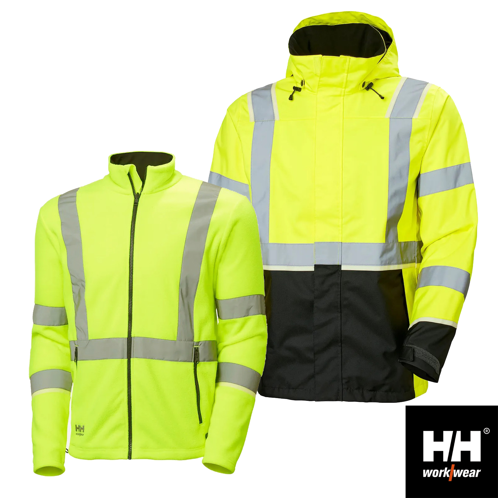 Helly Hansen UC-ME Shelljacke + ZIP-IN Fleecejacke | Hi Vis – Bild 10