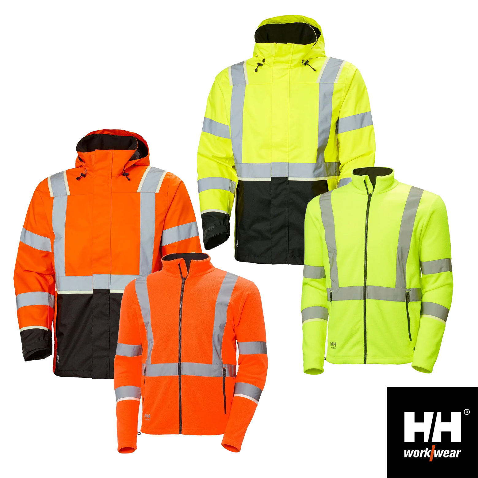 Helly Hansen UC-ME Shelljacke + ZIP-IN Fleecejacke | Hi Vis